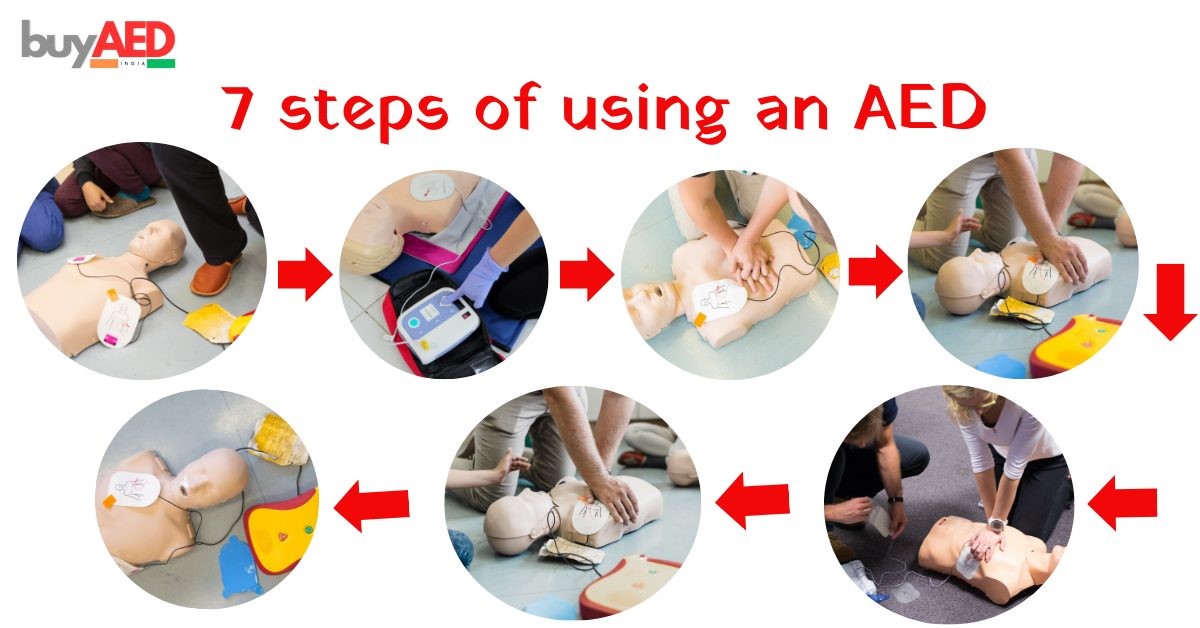 What are the Steps of Using an AED? (Just 7 Steps)